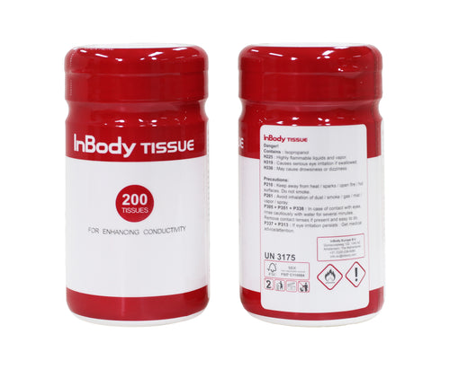 InBody Tissues - InBody approved device/user wipes: Qty: 400 (All models except InBody770)