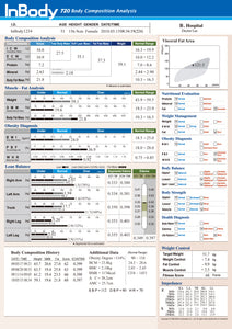 InBody Result Sheets (Qty: 500 sheets*)