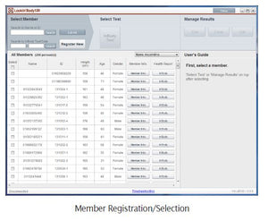 PC Based Data Management - Lookin'Body 120 Software